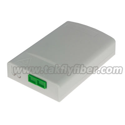 Kotak Distribusi FTTH 2 Port Indoor Socket ABS Fiber Optic Termination Box