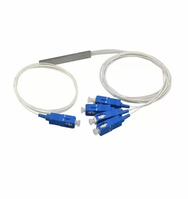 Kompak 1 × 2 Fiber Optic Plc Splitter Kerugian Penempatan Rendah