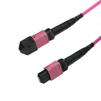 Zirconia Keramik MPO MTP Kabel Serat Optik Dengan PVC / LZH Jacket