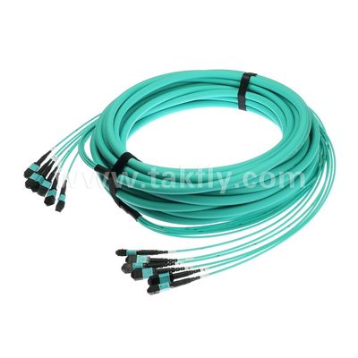 MPO/MTP Patchcord 72-Core Trunk Cable SM/MM Jumper Fiber Optic Untuk Pusat Data AI FTTX