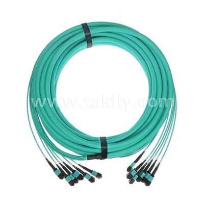 MPO/MTP Patchcord 72-Core Trunk Cable SM/MM Jumper Fiber Optic Untuk Pusat Data AI FTTX
