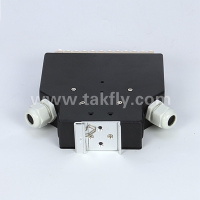 Aluminium DIN Rail Mounted LC/Sc Sx/Dx Fiber Optic Terminal Box dengan Instalasi Mudah
