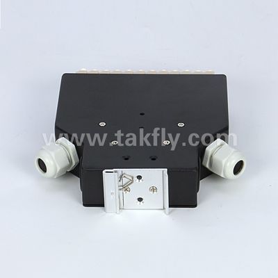 Terminal Box DIN Rail Mounted Aluminium LC/Sc Sx/Dx Fiber Optic untuk Telecom FTTX