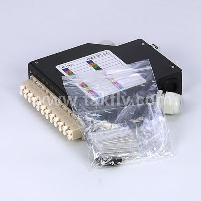 Terminal Box DIN Rail Mounted Aluminium LC/Sc Sx/Dx Fiber Optic untuk Telecom FTTX