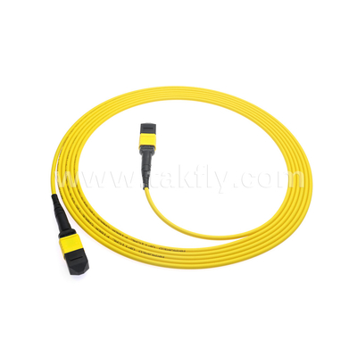 Pusat Data FTTX Kabel Serat Optik MPO Patch Cord MTP Kabel Trunk Lapis baja SM MM Jumper