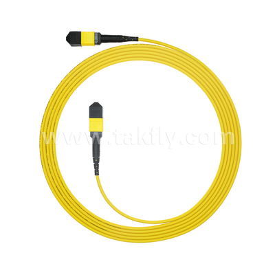 Pusat Data FTTX Kabel Serat Optik MPO Patch Cord MTP Kabel Trunk Lapis baja SM MM Jumper