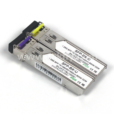 1.25Gbps SFP Bi-Directional Transceiver MMF 2KM Jangkauan Tx1310nm/Rx1550nm