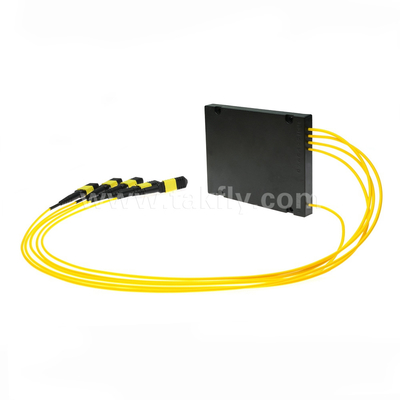 Kabel Serat Optik MPO/MTP SM/MM PLC Splitter 1x4 untuk Pusat Data FTTX