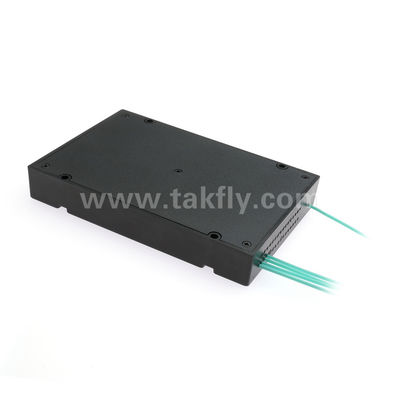 Kabel Fanout MPO/MTP PLC Splitter 1x4 SM/MM Serat Optik untuk Pusat Data FTTX