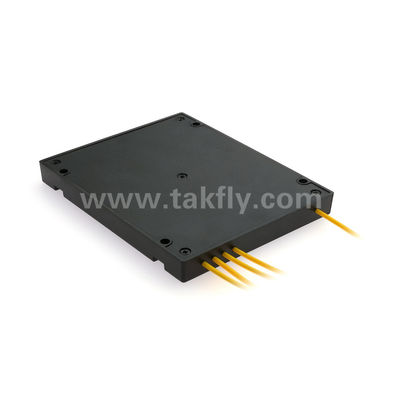 Kabel Fanout MPO/MTP PLC Splitter 1x4 SM/MM Serat Optik untuk Pusat Data FTTX