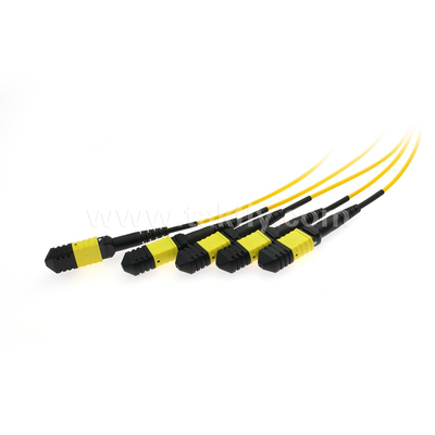 Kabel Serat Optik MPO/MTP SM/MM PLC Splitter 1x4 untuk Pusat Data FTTX