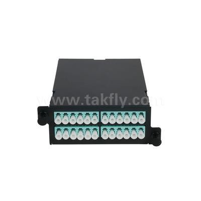 1U Rack Mount 24F MPO-LC MTP Patch Panel Densitas Tinggi 96F Untuk Data Center
