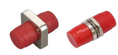 Simplex FC Single Mode Metal Adapter ≤0.1dB Insertion Loss untuk Jaringan