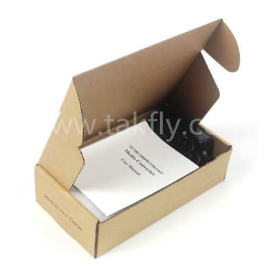 10G Unmanaged Fiber Media Converter dengan Full/Half Duplex dan ST/SC