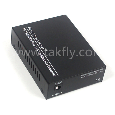 10G Unmanaged Fiber Media Converter dengan Full/Half Duplex dan ST/SC