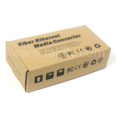 10G Unmanaged Fiber Media Converter dengan Full/Half Duplex dan ST/SC
