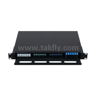 Fiber Optic MPO Cassette MTP Patch Panel yang dapat disesuaikan Tipe geser untuk pusat data FTTX