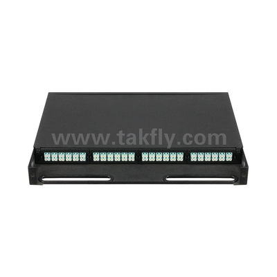 Kaset Manajemen Panel Patch MPO/MTP Serat Optik untuk Pusat Data FTTX Telecom