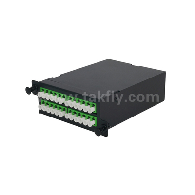 Fiber Optic MPO Cassette MTP Patch Panel Aluminium Alloy Slidable Type Management Untuk Pusat Data FTTX