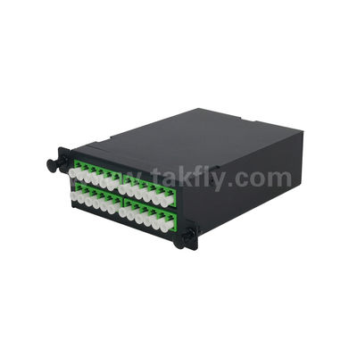 MPO/MTP Patch Panel Management Cassette Aluminium Alloy Slidable Type Fiber Optic Untuk Pusat Data FTTX Cabling