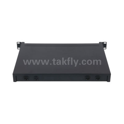 MPO/MTP Patch Panel Management Cassette Aluminium Alloy Slidable Type Fiber Optic Untuk Pusat Data FTTX Cabling