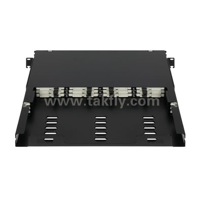 MPO Patch Panel MTP Cassette 144 Core Super-High Density Fiber Optic Untuk Pusat Data FTTX