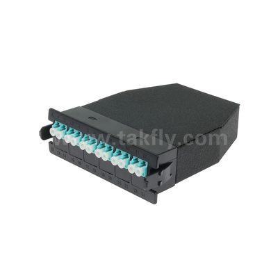 Fiber Optic MPO Cassette Module MPO/MTP-LC 12C/24C untuk Pusat Data FTTX