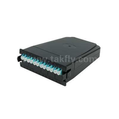 MPO Cassette Module MPO/MTP-LC 12C/24C Serat optik untuk Pusat Data FTTX