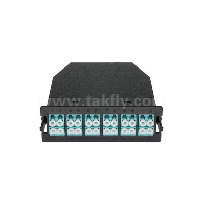 Fiber Optic MPO Cassette Module MPO/MTP-LC 12C/24C untuk Pusat Data FTTX