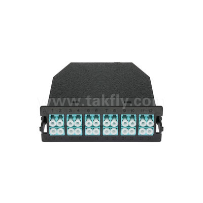 MPO Cassette Module MPO/MTP-LC 12C/24C Serat optik untuk Pusat Data FTTX