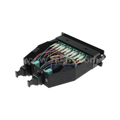 MPO Cassette Module MPO/MTP-LC 12C/24C Serat optik untuk Pusat Data FTTX