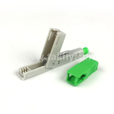 SC/APC Field Installable Fast Connector Embedded-APC untuk Mode Serat Plastik OM1 62.5/125μm