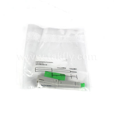 SC/APC Field Installable Fast Connector Embedded-APC untuk Mode Serat Plastik OM1 62.5/125μm