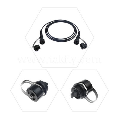 MPO/MTP Patch Cord Waterproof Trunk Cable ODVA-MPO/MTP SM/MM Jumper untuk Pusat Data FTTX