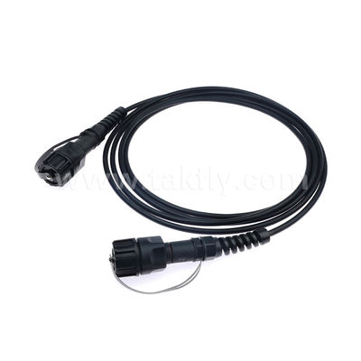 MPO/MTP Patch Cord Waterproof Trunk Cable ODVA-MPO/MTP SM/MM Jumper untuk Pusat Data FTTX