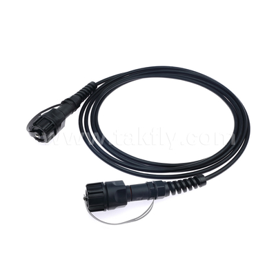 SM/MM MPO Patch Cord MTP Trunk Cable ODVA-MPO/MTP Waterproof Jumper untuk Pusat Data FTTX