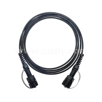 MPO/MTP Patch Cord Waterproof Trunk Cable ODVA-MPO/MTP SM/MM Jumper untuk Pusat Data FTTX