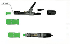 SC/APC Field Installable Fast Connector Termasuk Housing Body untuk Instalasi Mudah