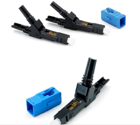 SC/APC Field Installable Fast Connector Termasuk Housing Body untuk Instalasi Mudah