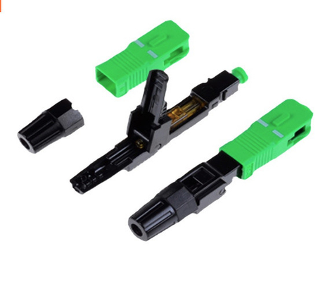 SC/APC Field Installable Fast Connector Termasuk Housing Body untuk Instalasi Mudah