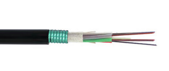 G652D Opsi Serat GYFTA 2-144F Kabel luar serat optik untuk komunikasi jarak jauh