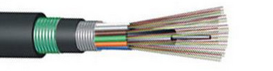 GYTA53 2-144F Kabel Serat Optik Dupleks Luar Ruang dengan Lapisan MDPE/HDPE