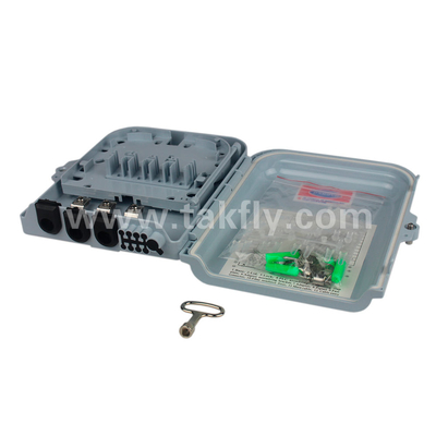 ABS 8 Core Termination Box Untuk Kabel Serat Optik Dengan Mekanisme Kunci Anti Pencurian