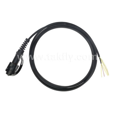 MPO/MTP Pigtail Patch Cord Waterproof Trunk Cable ODVA-MPO/MTP SM/MM untuk Pusat Data FTTX