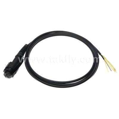 MPO/MTP Pigtail Patch Cord Waterproof Trunk Cable ODVA-MPO/MTP SM/MM untuk Pusat Data FTTX