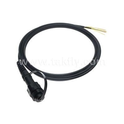 MPO/MTP Pigtail Patch Cord Waterproof Trunk Cable ODVA-MPO/MTP SM/MM untuk Pusat Data FTTX