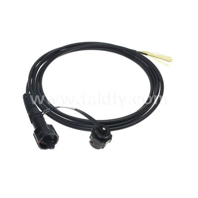 MPO/MTP Pigtail Patch Cord Waterproof Trunk Cable ODVA-MPO/MTP SM/MM untuk Pusat Data FTTX