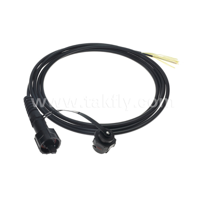 SM/MM MPO Pigtail Patch Cord MTP Trunk Cable ODVA-MPO/MTP Waterproof untuk Pusat Data FTTX