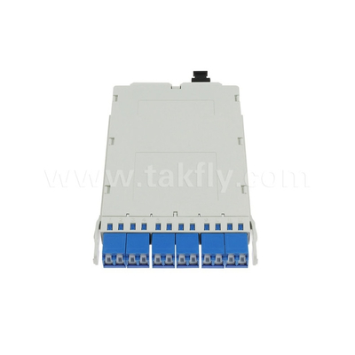Fiber Optic MPO Cassette Module Pre-terminated MPO/MTP-LC 12C untuk Pusat Data FTTX