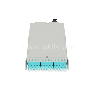 Fiber Optic MPO Cassette Module Pre-terminated MPO/MTP-LC 12C untuk Pusat Data FTTX